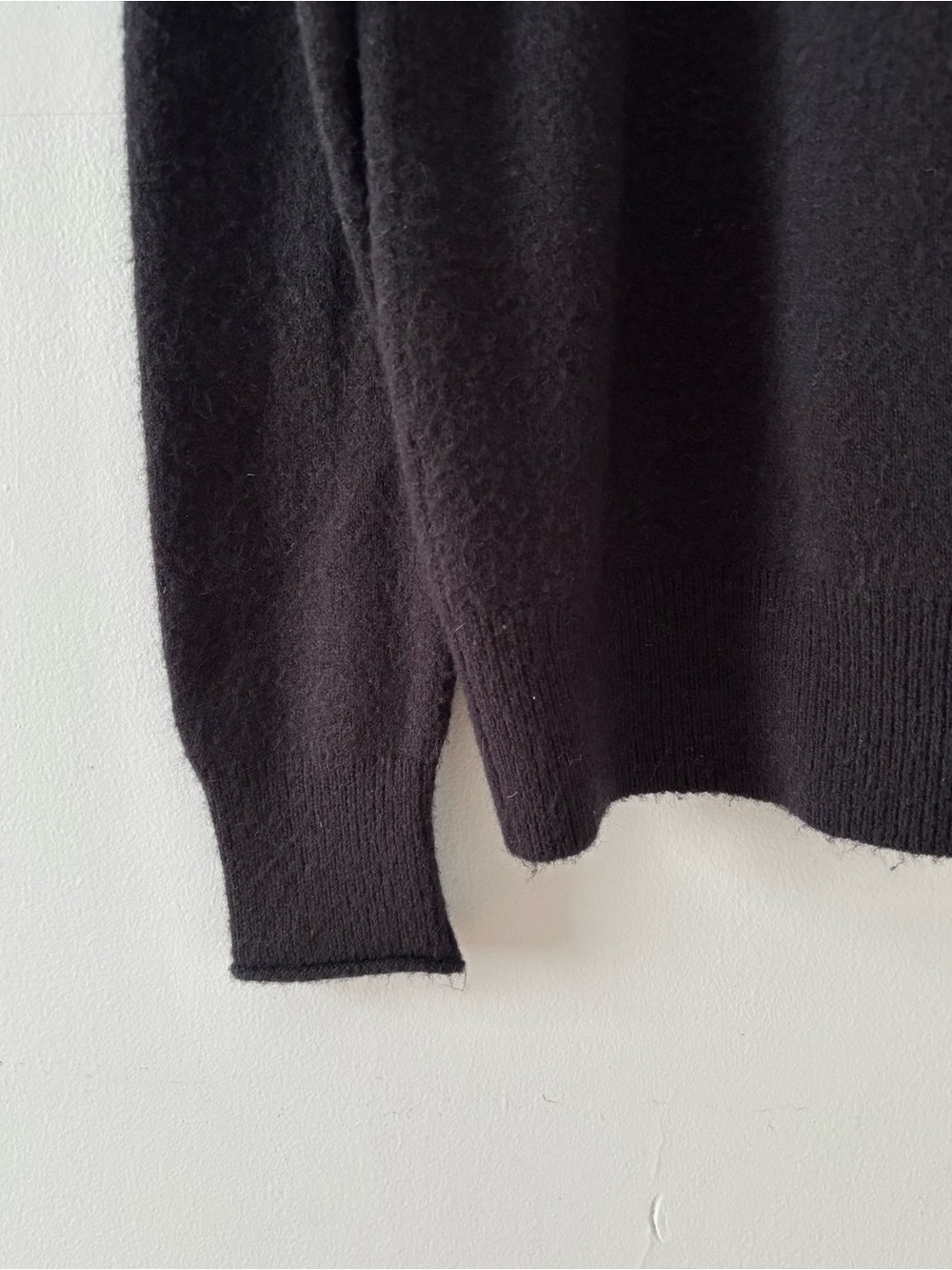 J. Crew Rollneck Sweater in Supersoft Yarn Relaxed Fit Pullover Knit Black - Picture 4 of 7